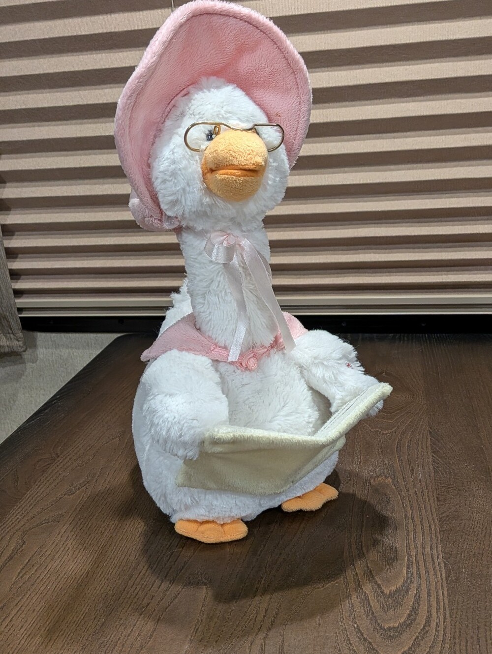 14" Pink Storytime Mother Goose Stuffed Animal, Cuddle Barn Pink Mother Goose